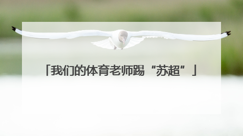 我们的体育老师踢“苏超”