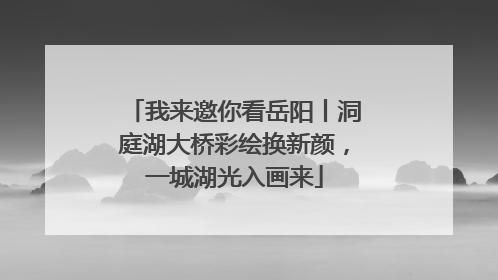 我来邀你看岳阳丨洞庭湖大桥彩绘换新颜，一城湖光入画来