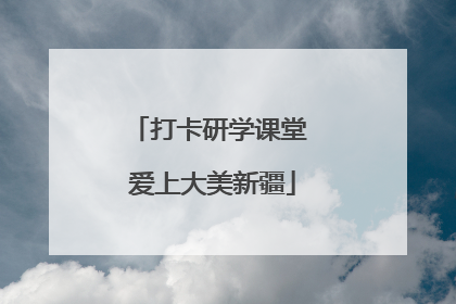 打卡研学课堂 爱上大美新疆