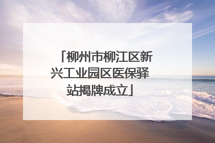 柳州市柳江区新兴工业园区医保驿站揭牌成立