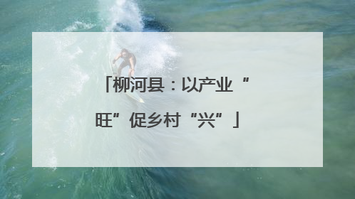 柳河县：以产业“旺”促乡村“兴”