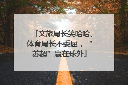 文旅局长笑哈哈、体育局长不委屈，“苏超”赢在球外