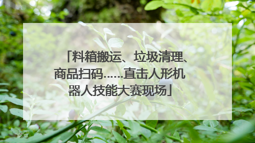 料箱搬运、垃圾清理、商品扫码……直击人形机器人技能大赛现场