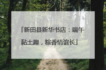 新田县新华书店：端午黏土趣，粽香情谊长