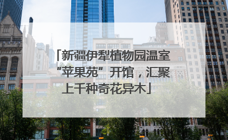 新疆伊犁植物园温室“苹果苑”开馆，汇聚上千种奇花异木