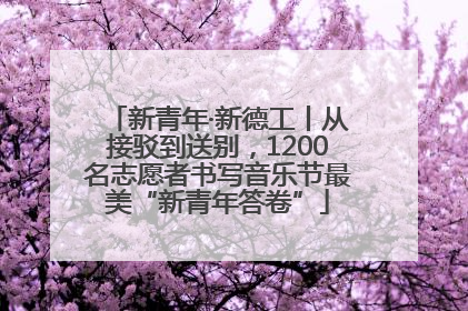 新青年·新德工丨从接驳到送别，1200名志愿者书写音乐节最美“新青年答卷”
