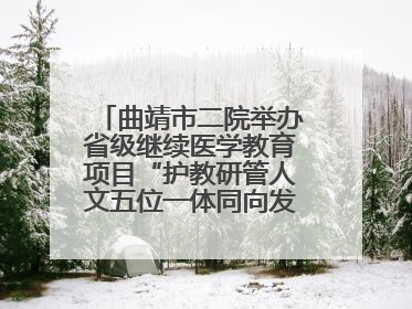 曲靖市二院举办省级继续医学教育项目“护教研管人文五位一体同向发力，助力提升护理效能学习班”