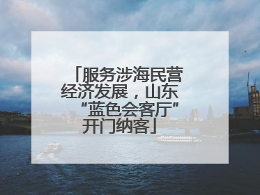 服务涉海民营经济发展，山东“蓝色会客厅”开门纳客