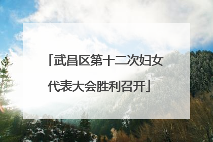 武昌区第十二次妇女代表大会胜利召开