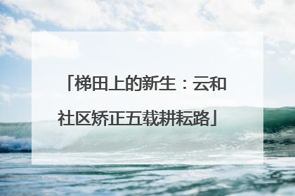 梯田上的新生：云和社区矫正五载耕耘路