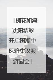 槐花如海 沈阳精彩开启国潮中医雅集汉服游园会