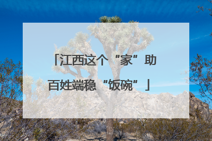 江西这个“家”助百姓端稳“饭碗”