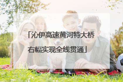 沁伊高速黄河特大桥右幅实现全线贯通