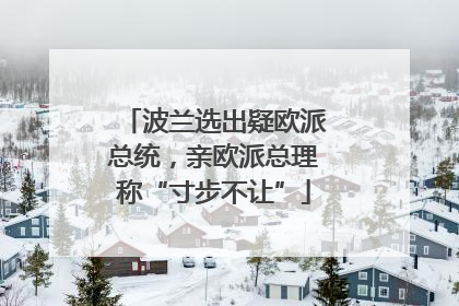 波兰选出疑欧派总统，亲欧派总理称“寸步不让”