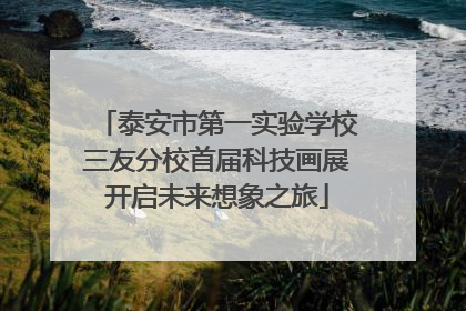 泰安市第一实验学校三友分校首届科技画展开启未来想象之旅