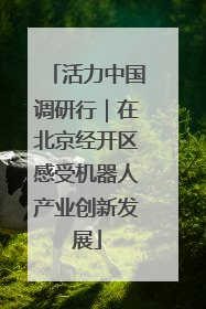 活力中国调研行｜在北京经开区感受机器人产业创新发展