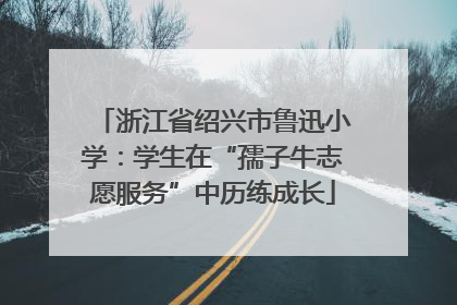 浙江省绍兴市鲁迅小学：学生在“孺子牛志愿服务”中历练成长