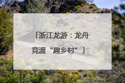 浙江龙游：龙舟竞渡“趣乡村”