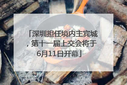 深圳担任境内主宾城，第十一届上交会将于6月11日开幕
