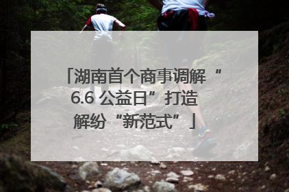 湖南首个商事调解“6.6 公益日”打造解纷“新范式”