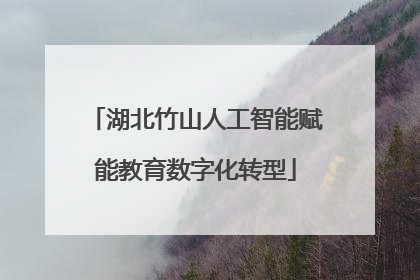 湖北竹山人工智能赋能教育数字化转型