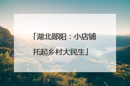 湖北郧阳：小店铺托起乡村大民生