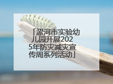 漯河市实验幼儿园开展2025年防灾减灾宣传周系列活动