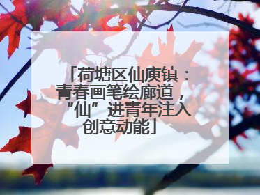 荷塘区仙庾镇：青春画笔绘廊道，“仙”进青年注入创意动能