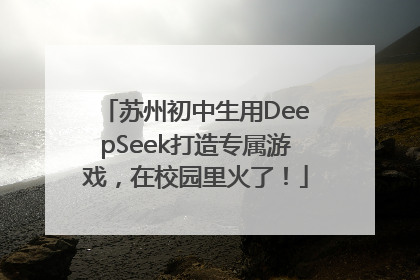 苏州初中生用DeepSeek打造专属游戏，在校园里火了！