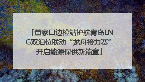 董家口边检站护航青岛LNG双泊位联动“龙舟接力赛” 开启能源保供新篇章