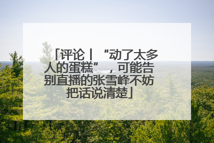 评论丨“动了太多人的蛋糕”，可能告别直播的张雪峰不妨把话说清楚
