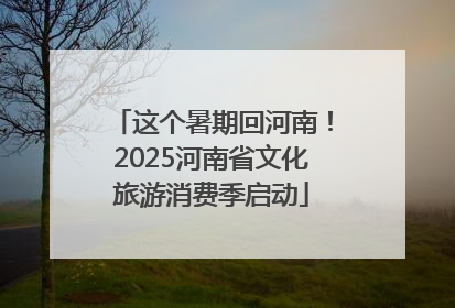这个暑期回河南！2025河南省文化旅游消费季启动