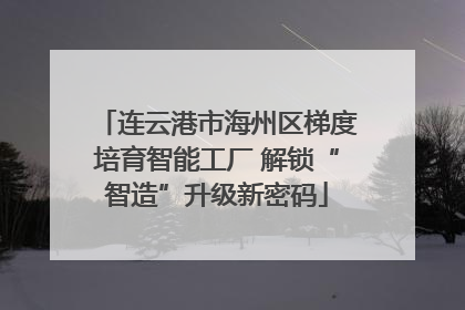 连云港市海州区梯度培育智能工厂 解锁“智造”升级新密码