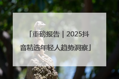 重磅报告｜2025抖音精选年轻人趋势洞察