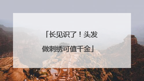 长见识了！头发做刺绣可值千金