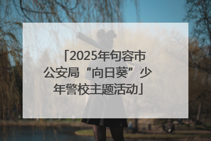 2025年句容市公安局“向日葵”少年警校主题活动