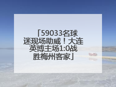 59033名球迷现场助威！大连英博主场1:0战胜梅州客家