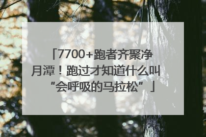 7700+跑者齐聚净月潭！跑过才知道什么叫“会呼吸的马拉松”