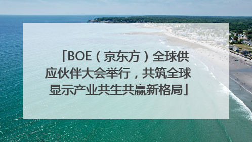 BOE（京东方）全球供应伙伴大会举行，共筑全球显示产业共生共赢新格局